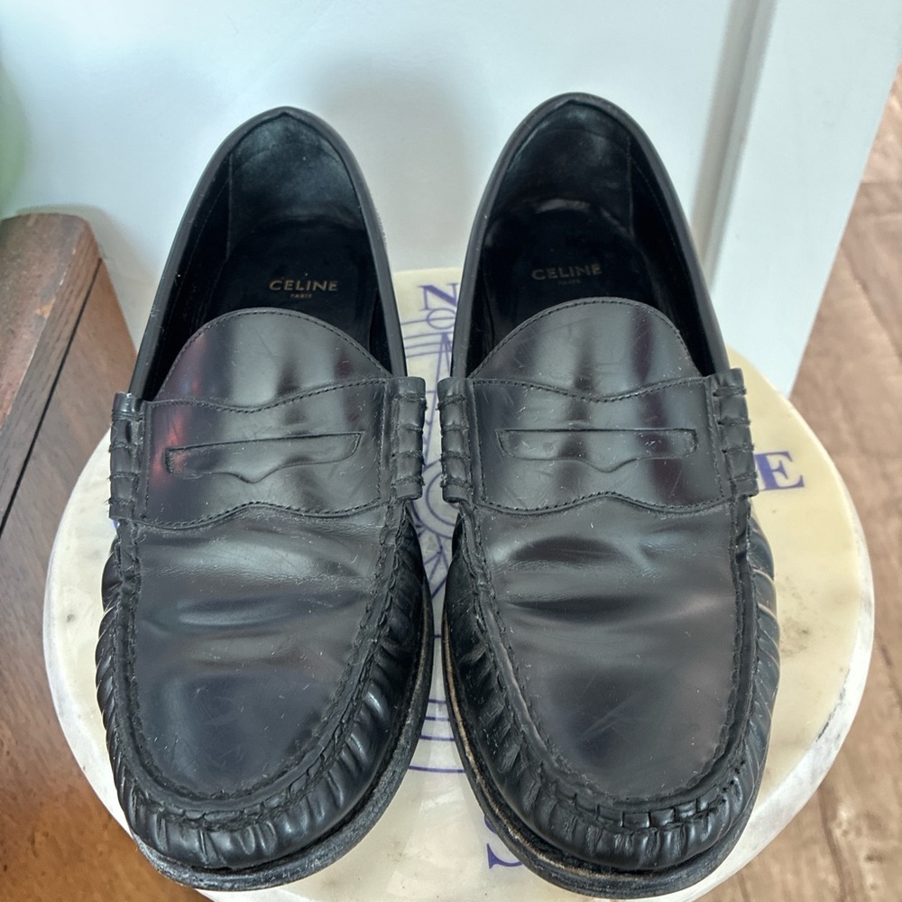 Celine Vivienne Loafers in black
